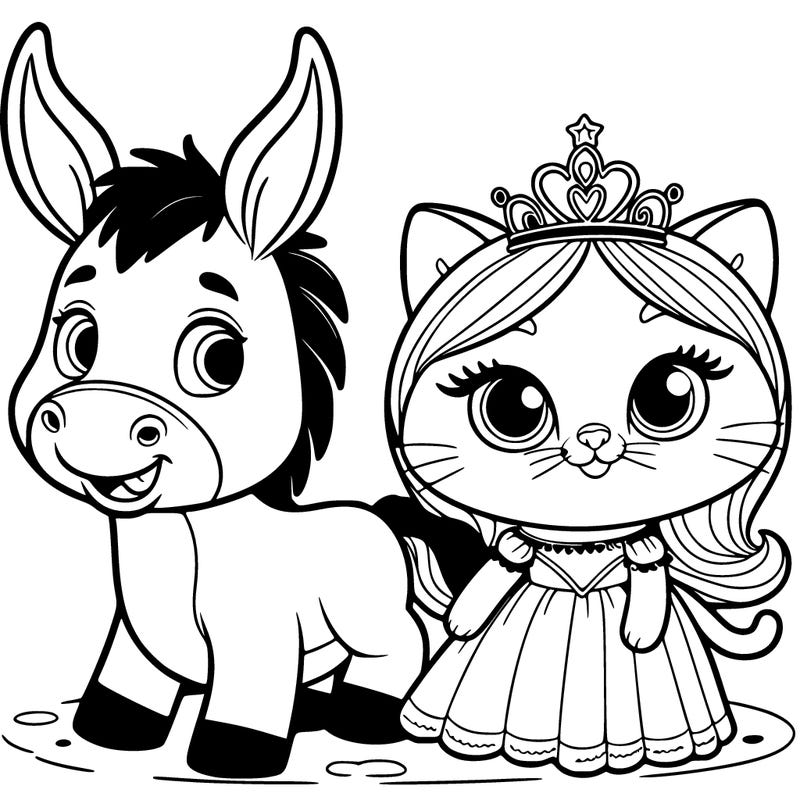 𝑎𝑛𝑑 𝑑𝑜𝑛𝑘𝑒𝑦 𝑤𝑖𝑡ℎ 𝑎 𝑝𝑟𝑖𝑛𝑐𝑒𝑠𝑠 𝑐𝑎𝑡