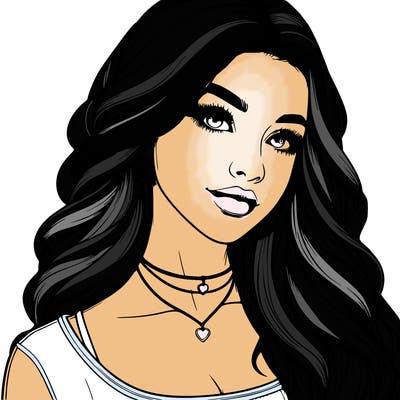 detailed realistic girl