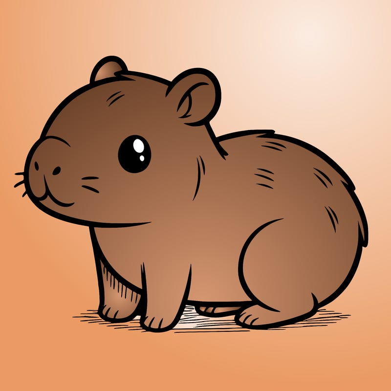 cute capybara