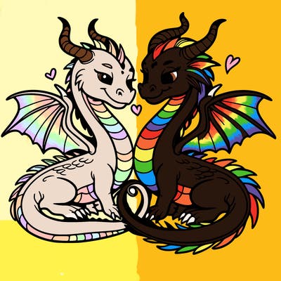 dragon couple.