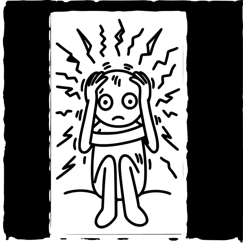 drawing representing anxiety