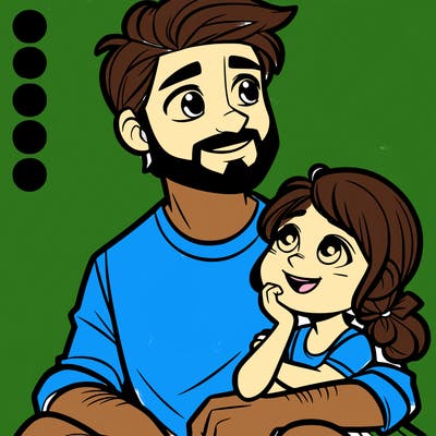 dad with his daughter