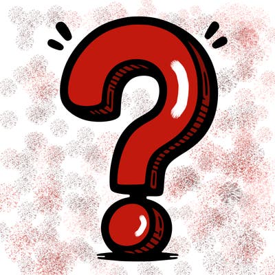 question mark drawing