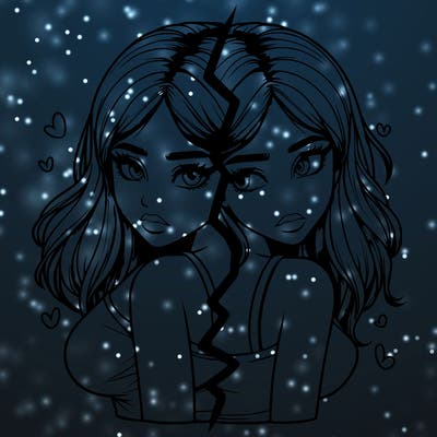 realistic girl split