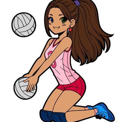volleyball girl