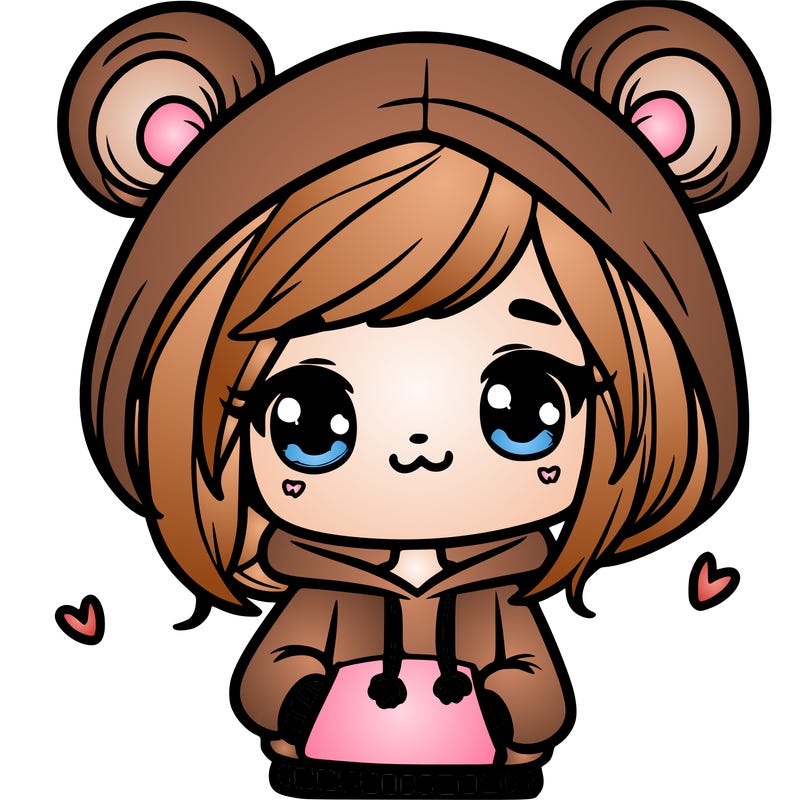 cute girl with hoodie