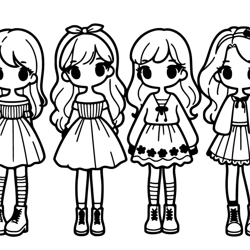 4 girls together