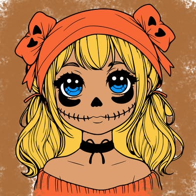 realistic girl halloween