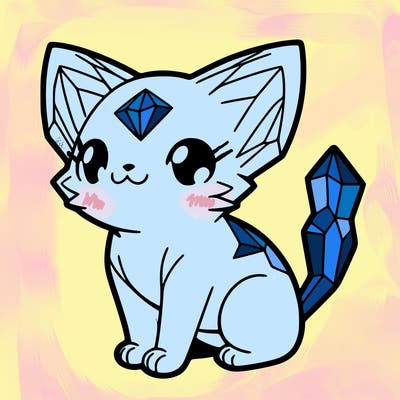 crystal kitten