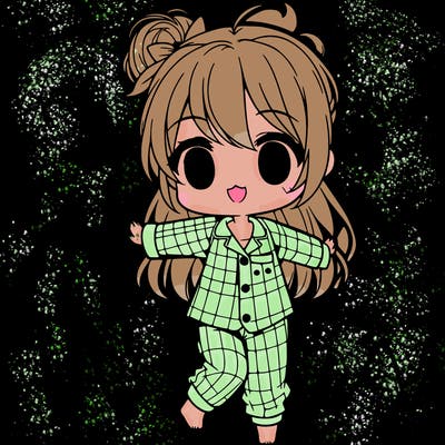 chibi in pjs girl