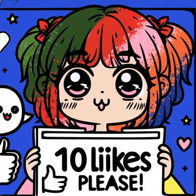 girl saying 100 likes please