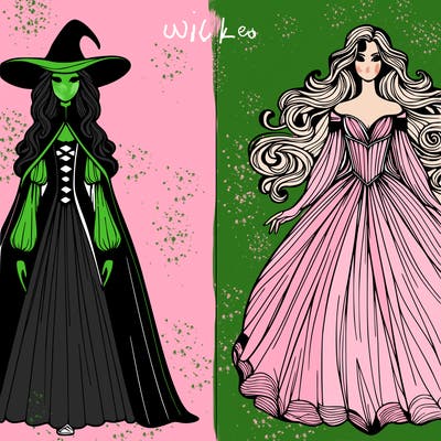 elphaba and glinda