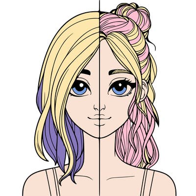 realistic girl split