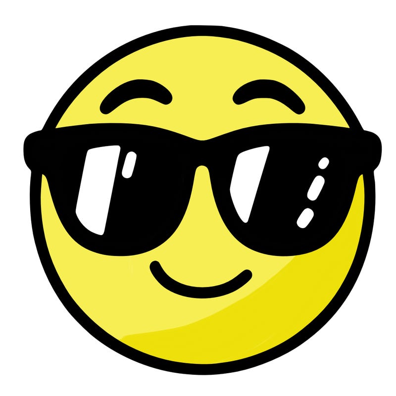 emoji with sunglasses