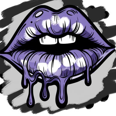 lips that look realistic and drip