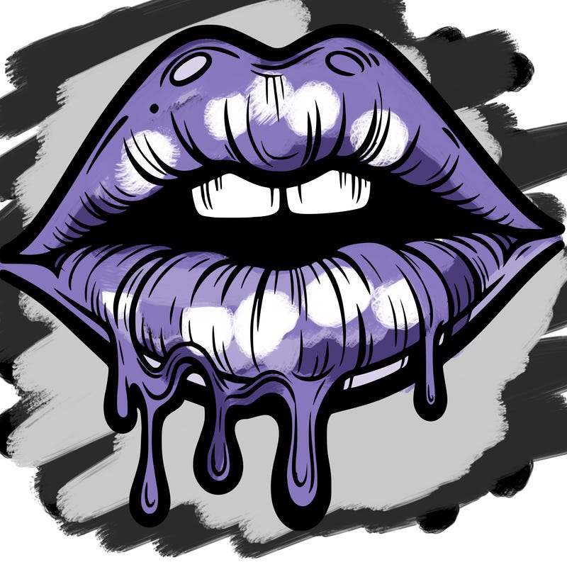 lips that look realistic and drip