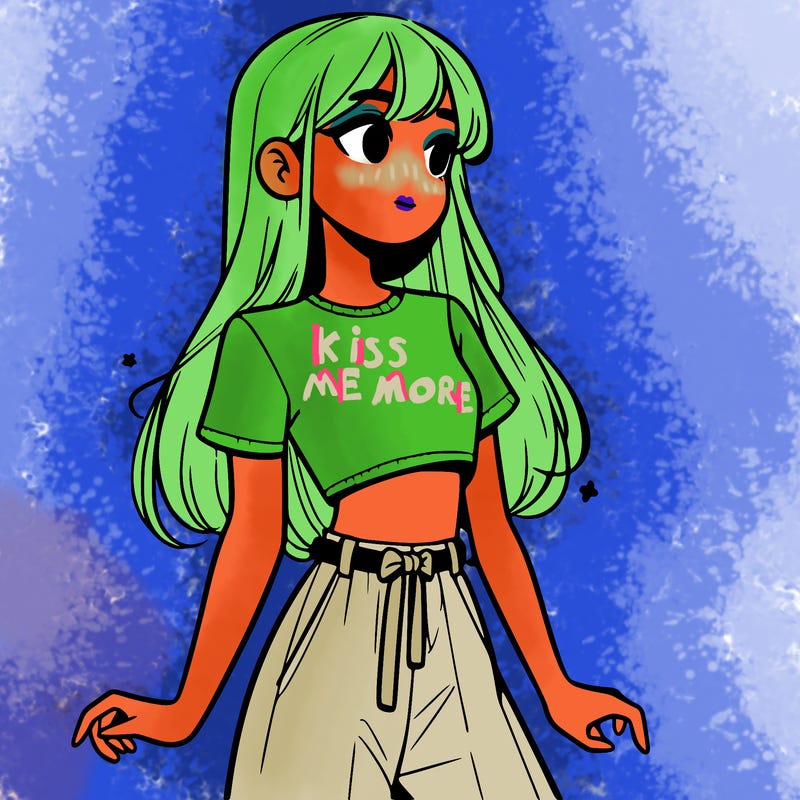 girl in a cute crop top