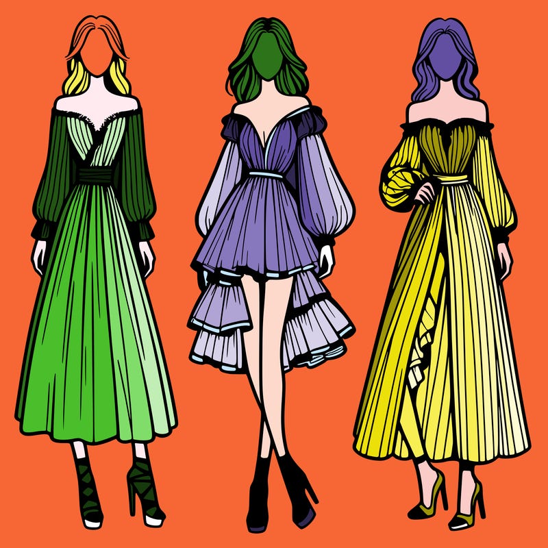 fashion models dresses