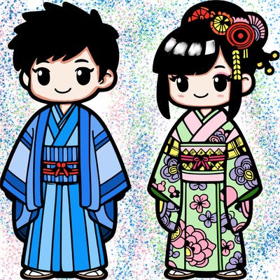 traditional japanese kimonos