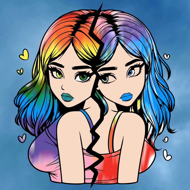 realistic girl split