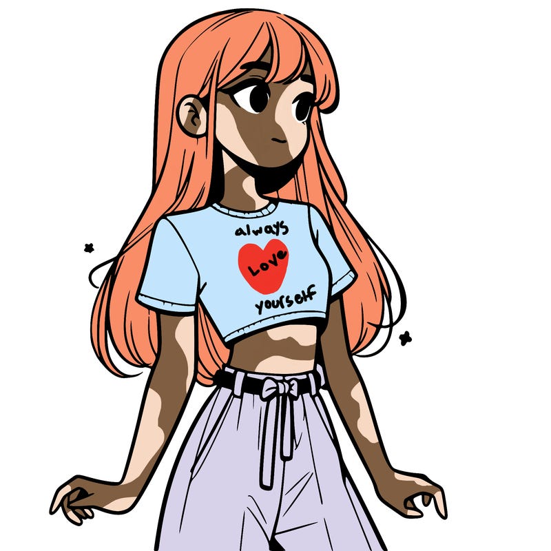 girl in a cute crop top