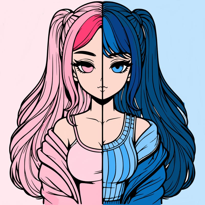 realistic girl split