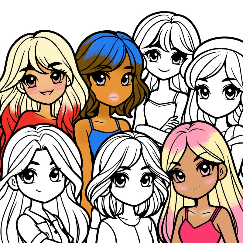 girlies in a group