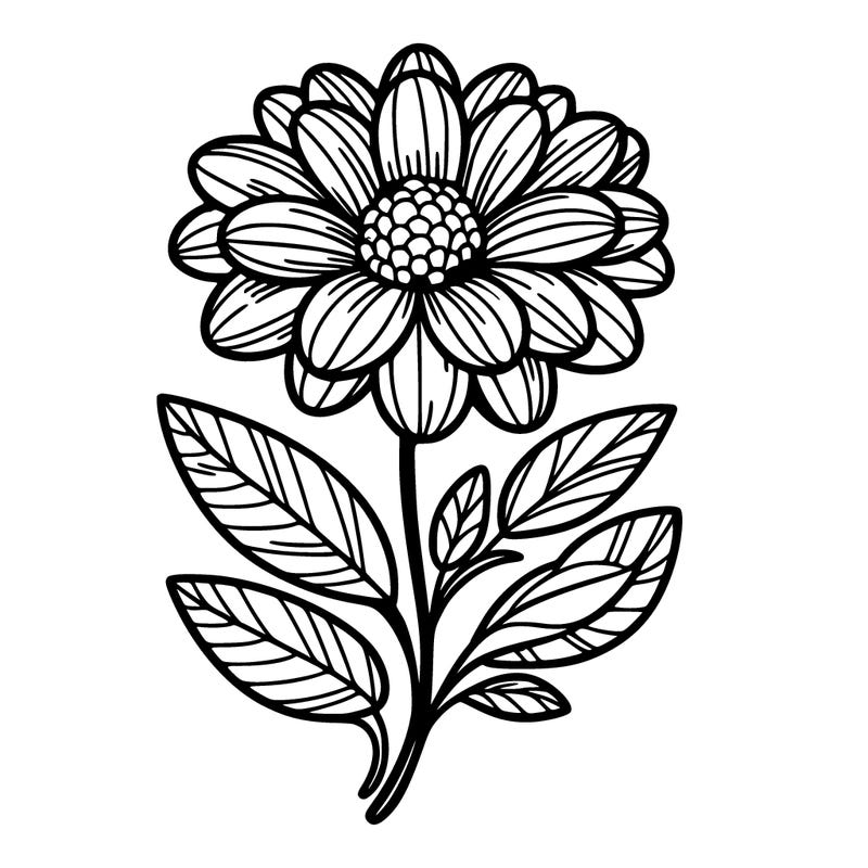 one big realistic beautiful flower