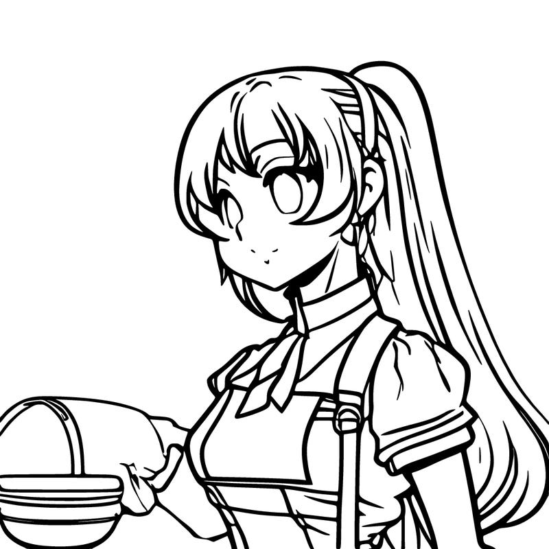 anime character, that is a maid