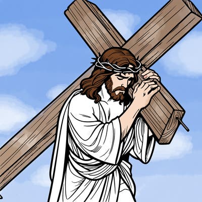 jesus carrying the cross