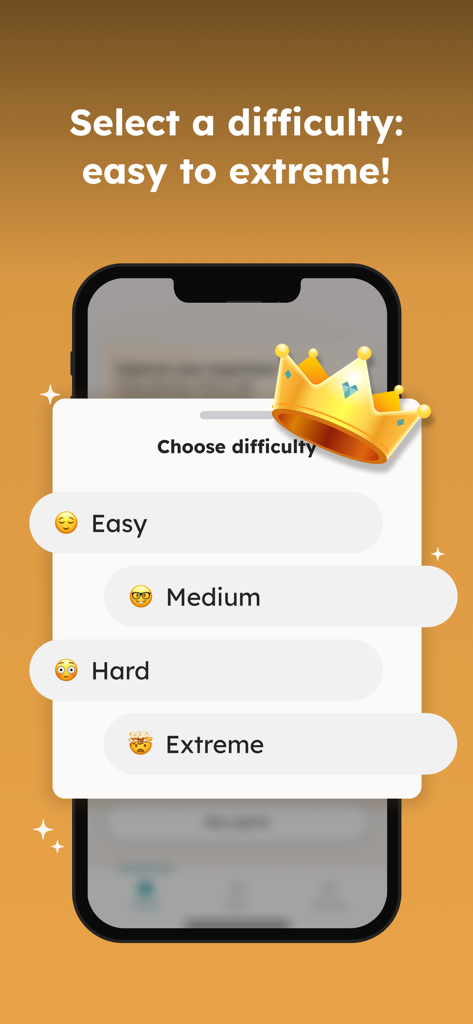 Sudoku Classic - Math Master - Pantalla de selección de nivel de dificultad para Sudoku Clásico Math Master mostrando opciones de Fácil a Extremo