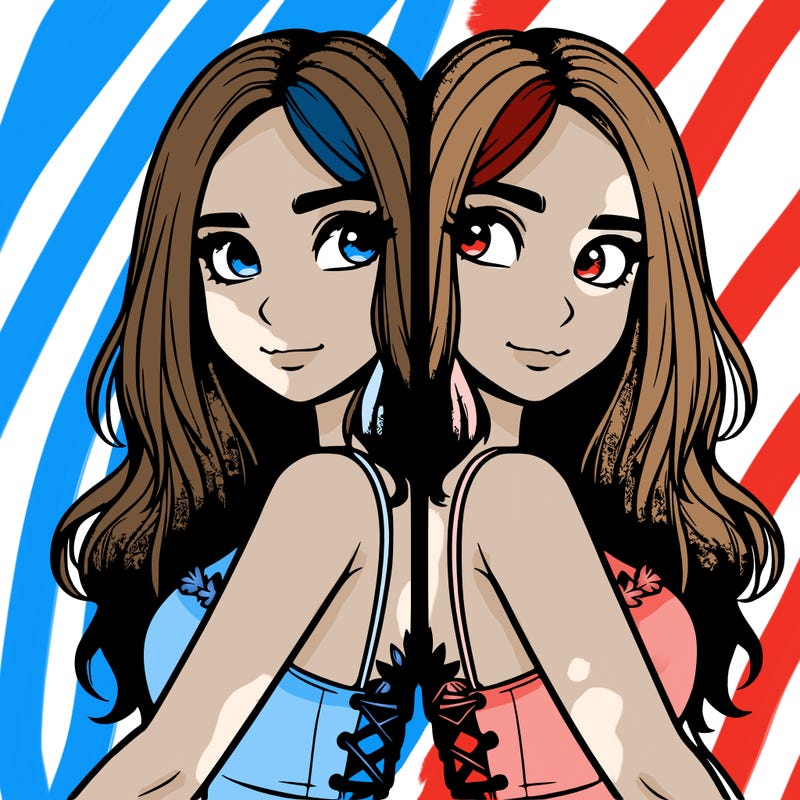 a realistic girl split