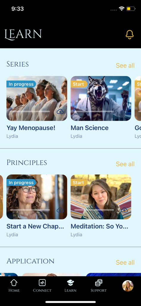 The She Center - Educational video courses for women in The She Center app
