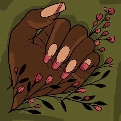 nails with french tip