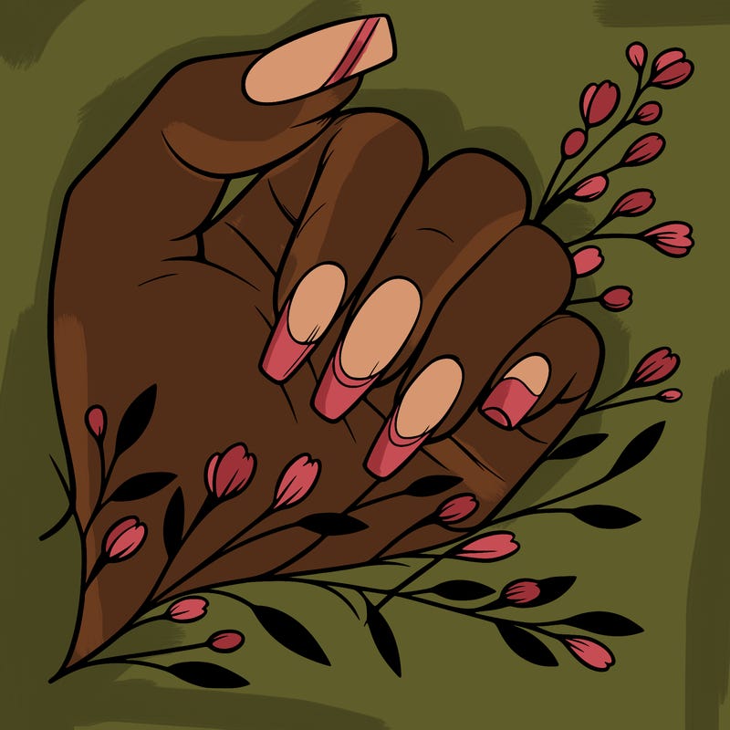 nails with french tip