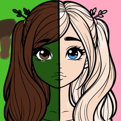 realistic girl split