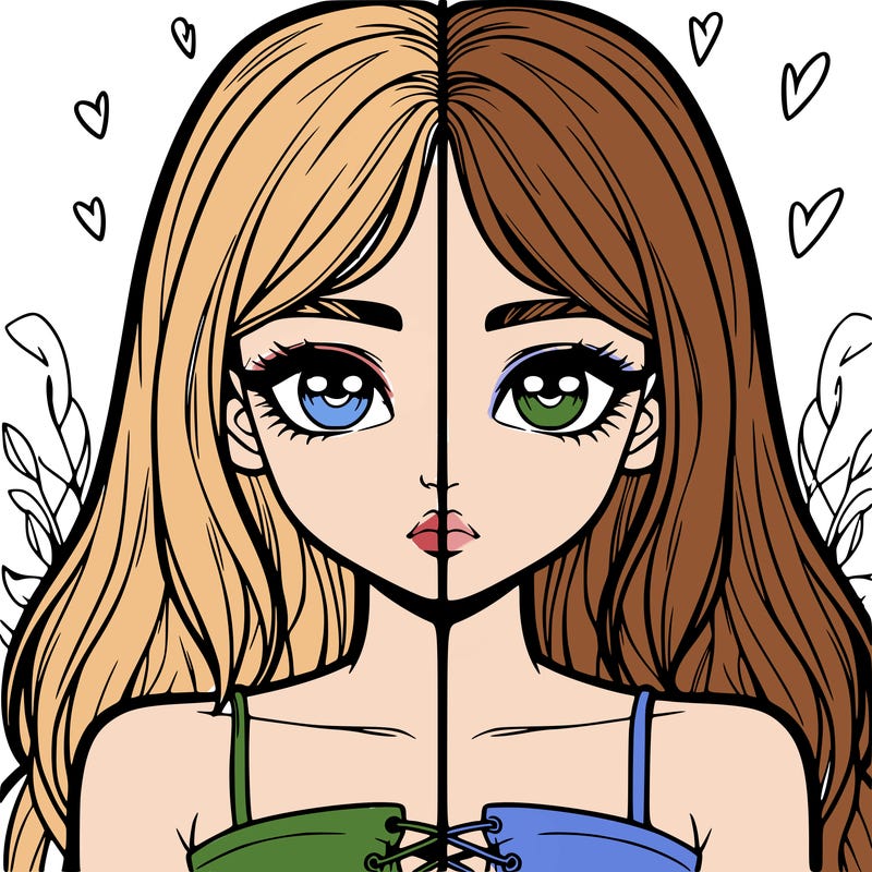 realistic girl split