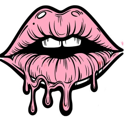 lips that look realistic and drip