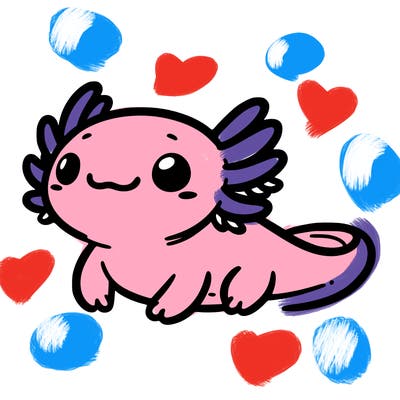 cute axolotl