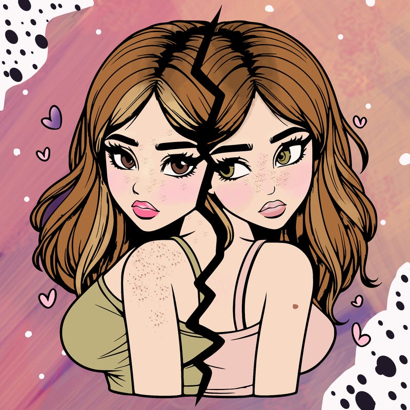 realistic girl split