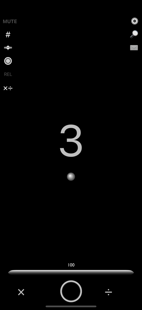 Interfaz de la aplicación Tala Keeper que presenta un metrónomo visual de bola rebotadora y un contador de tiempos