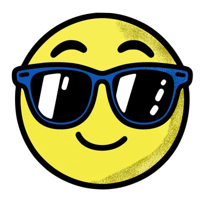 emoji with sunglasses