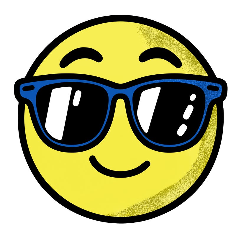 emoji with sunglasses