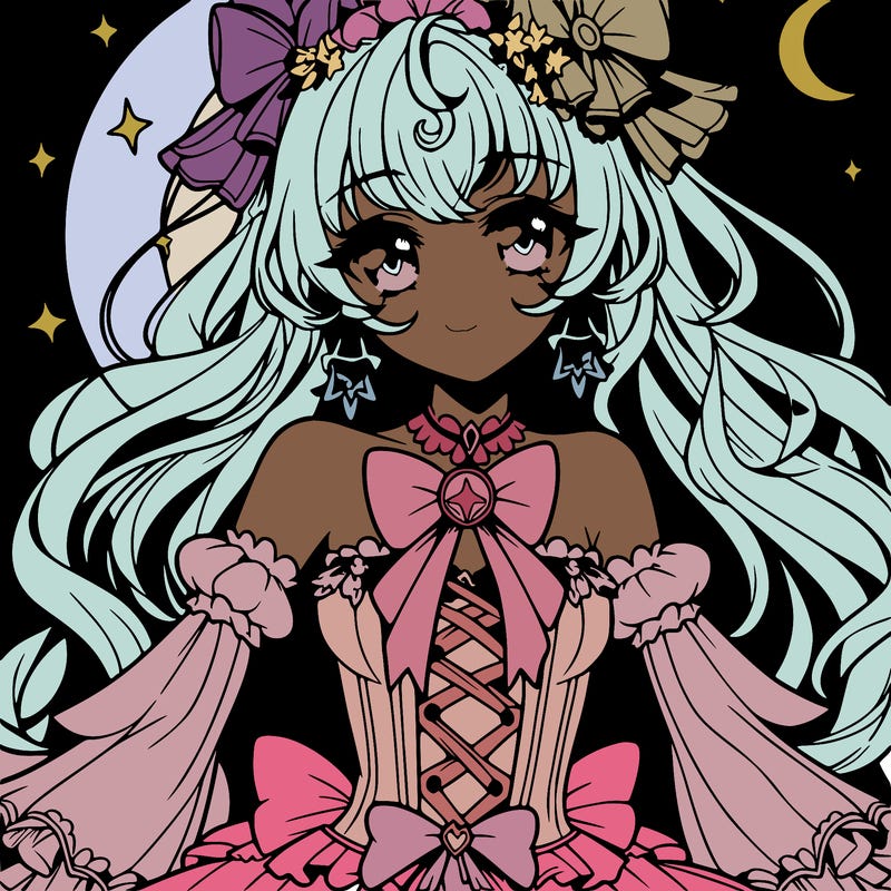 gorgeous anime magical girl