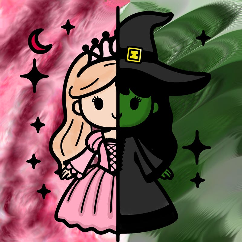split princess and witch