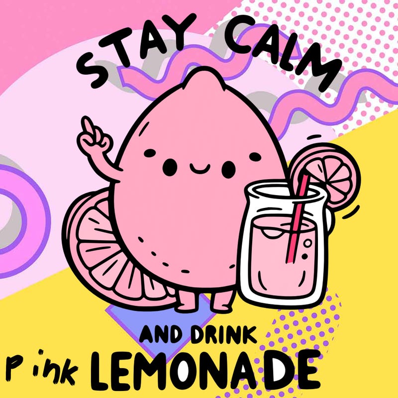 stay calm and drink lemonade