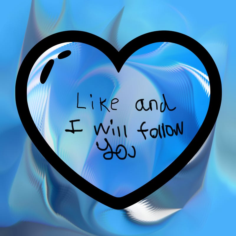 a blank heart