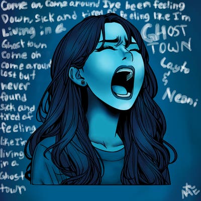 screaming realistic, girl