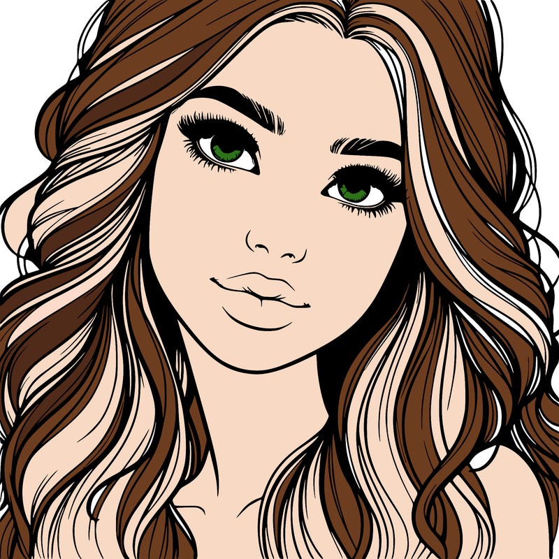 beautiful realistic girl