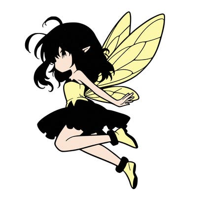 manga fairy flying